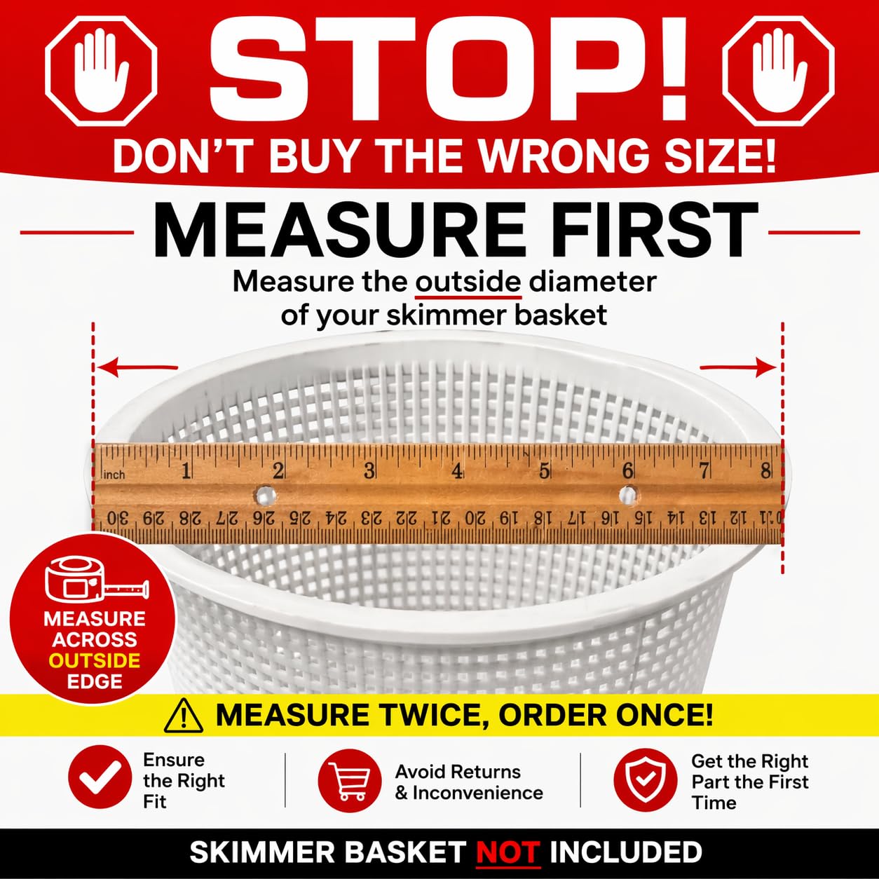 The Skimmie Cyclone 6" (Skimmer Basket NOT Included) - ONLY for Above Ground Pools - Turbocharges Pool Skimmer Water Flow - Improves Pool Surface Cleaning - Essential Pool Accessories