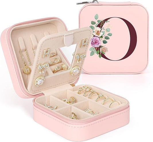 Easter Basket Stuffers for Teens Essentials, Valentines Day Christmas Stocking Stuffers for Women Teen Girl Gifts Trendy Stuff Travel Jewelry Box Case Organizer Personalized Birthday Gifts