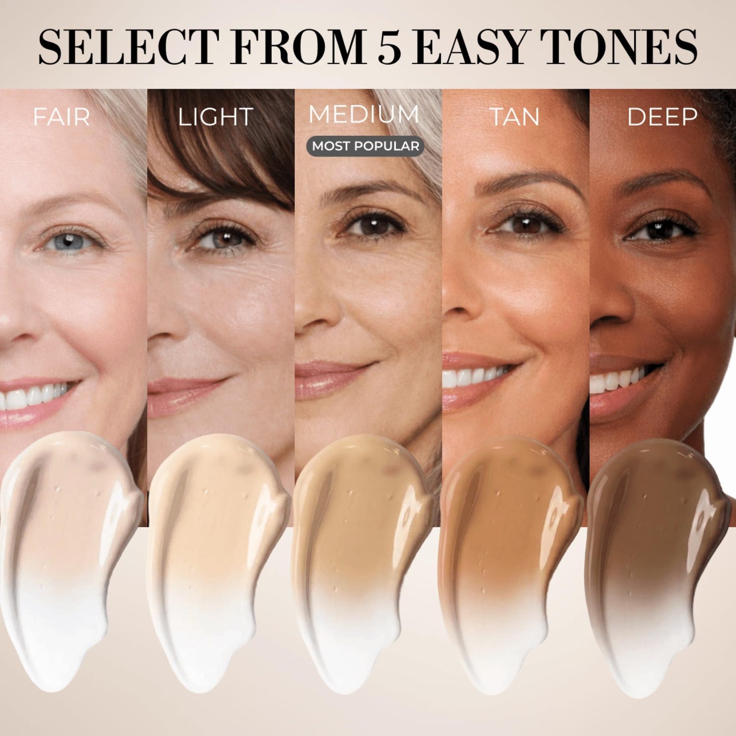 LUMINESS Liquid Mirage w/SPF 50 Color Adjusting Foundation Kit - Color Changing Foundation, SPF 50 Primer & Makeup Brush, Face Makeup for Mature Skin, 4in1 Liquid Foundation, Concealer & Moisturizer
