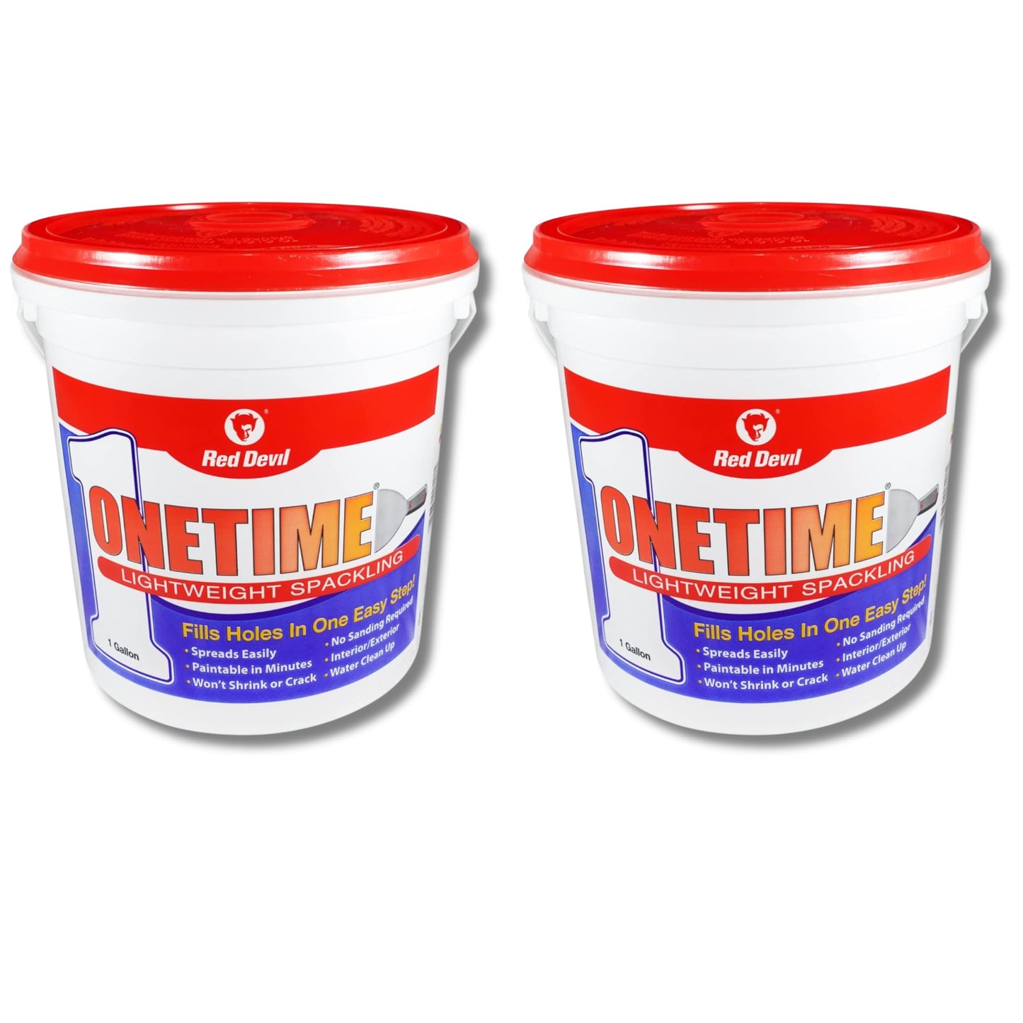 Red Devil 0541 ONETIME Lightweight Spackling, 1 Gallon, Made in USA