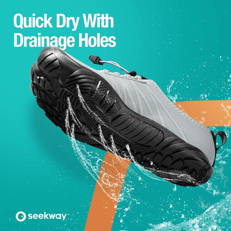 SEEKWAY Water Shoes for Women Adult Quick-Dry Aqua Sock Barefoot Men for Beach Swim River Pool Lake Hiking Kayaking Surfing