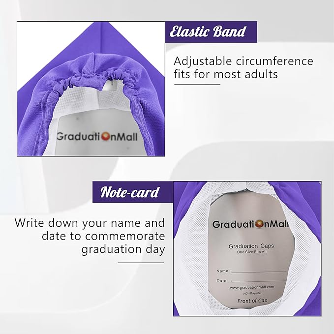GraduationMall Matte Graduation Cap with 2026 Tassel for High School & Bachelor