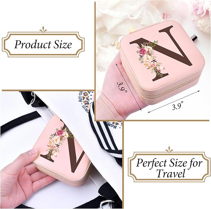 Personalized Gifts for Women, Mothers Day Mom Gifts Teacher Appreciation Gifts Travel Jewelry Case Box Organizer for Wife Daughter Aunt Friend Grandma…