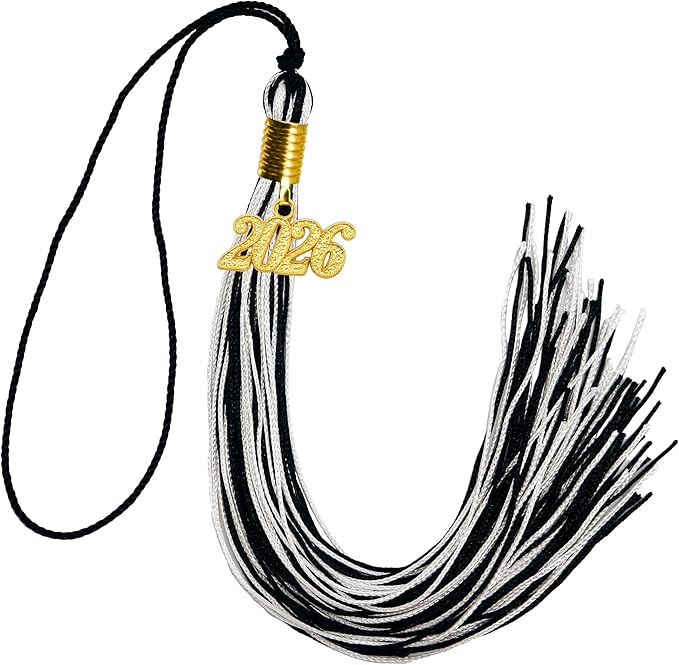 GraduationMall Single&Multiple Color Graduation Tassel with 2026 Year Charm 9"