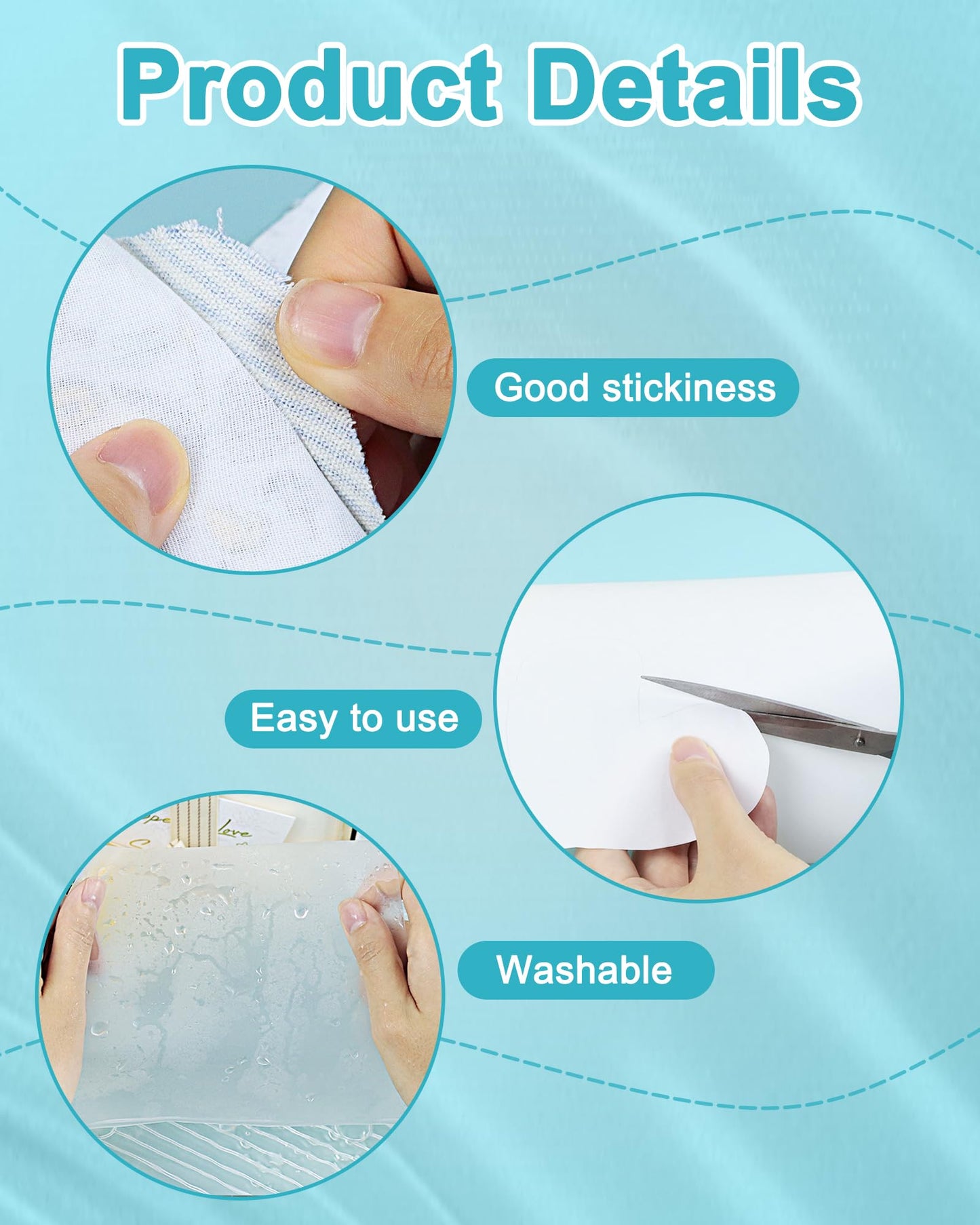 PLANTIONAL Double Sided Iron On Adhesive Film: 11.8 inch x 10 Yards Heavy Weight Double-Sided Press-on Patch Heat Melt Fabric Glue Sheet Permanent Fusible Adhesive