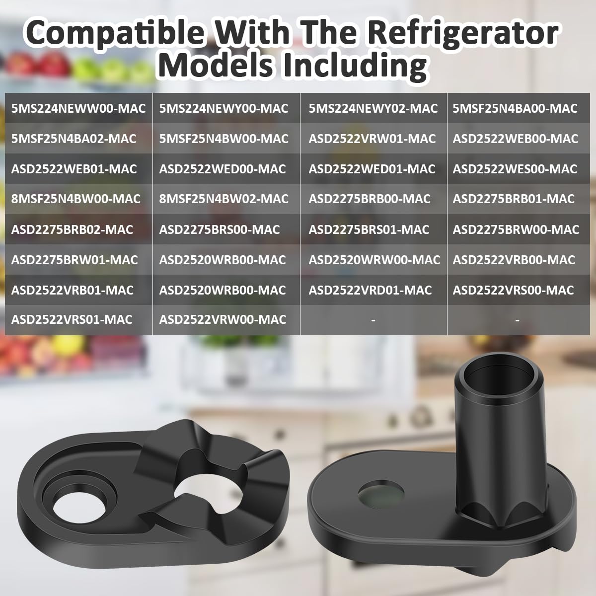 NOOTO 2182179 Refrigerator Door Cam Kit for Whirlpool Kenmore Admiral Refrigerators Door Closer Cam WP2182179 W10329686 2155311 AP6005980 PS11739042