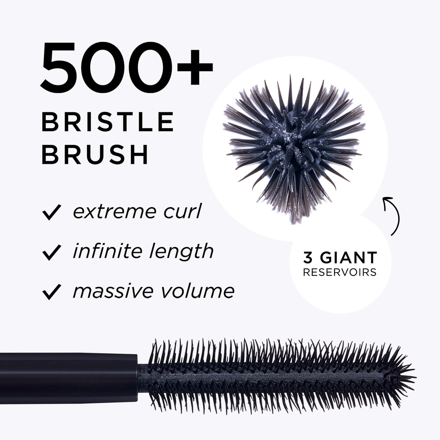 tarte maneater mascara – Extreme Curl, Instant Volume & Length, 16HR Ultra-Creamy Longwear Eye Makeup, Cruelty-Free, travel size, brown