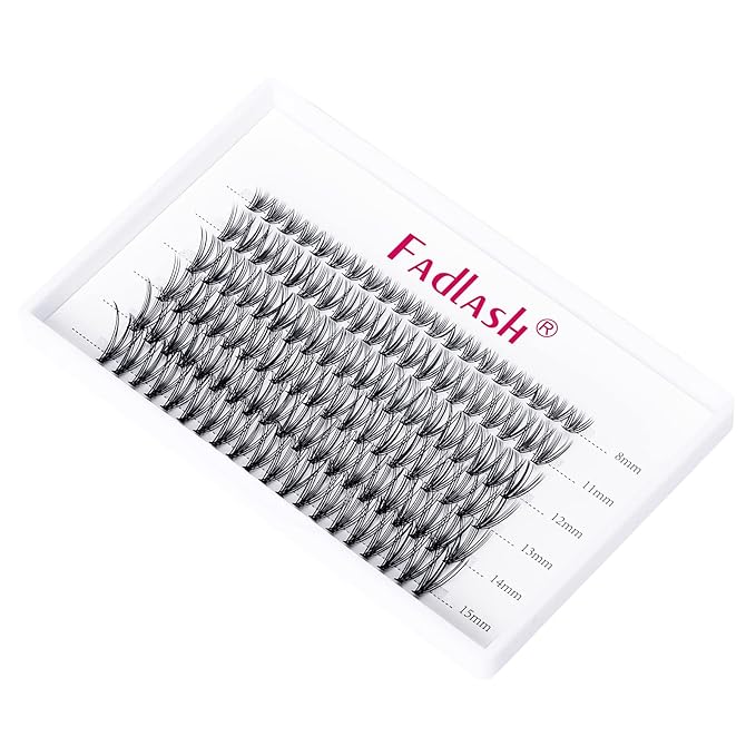 Lash Clusters Extensions 20D Individual Cluster Lashes Mixed Tray Black Mink DIY Eyelash Extensions and Under Eyelashes Professional Makeup (20D-0.07-D, 8-15mm)
