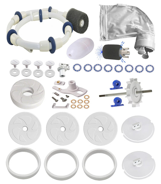 ATIE Pool Cleaner Tune Up Rebuild Kit A49 Compatible with Polaris 280, TR28P Pool Cleaner with Wheel, Tire, Drive Shaft, Turbine Bearing, All Purpoe Bag, Sweep Hose, Wheel Bearing, Tailsweep Pro