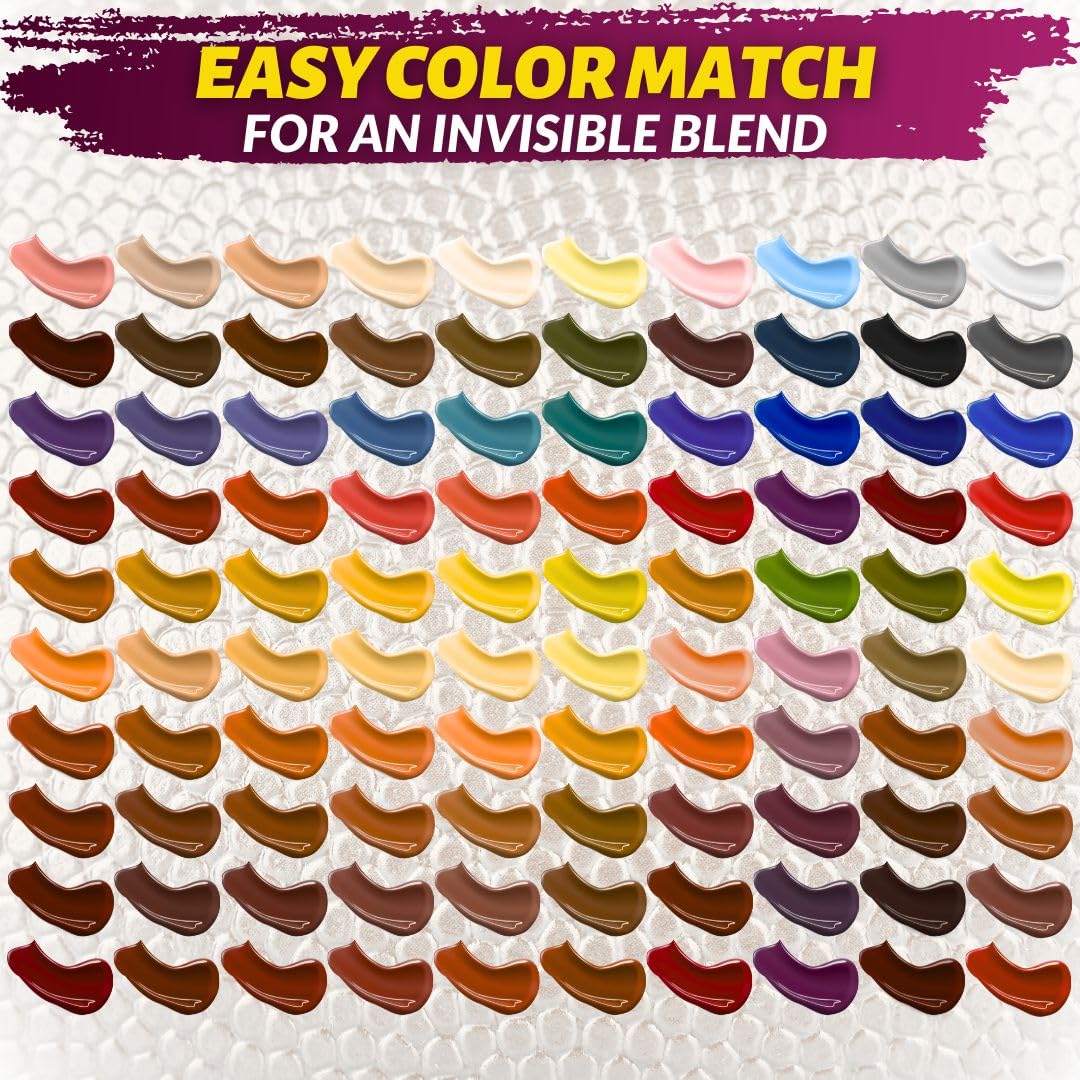 Coconix Leather & Vinyl Repair Kit | Fix Tears, Holes, Scratches, and Peeling on Leather and Vinyl Furniture, Car Seats, and Jackets | Easy Application with Customizable Colors