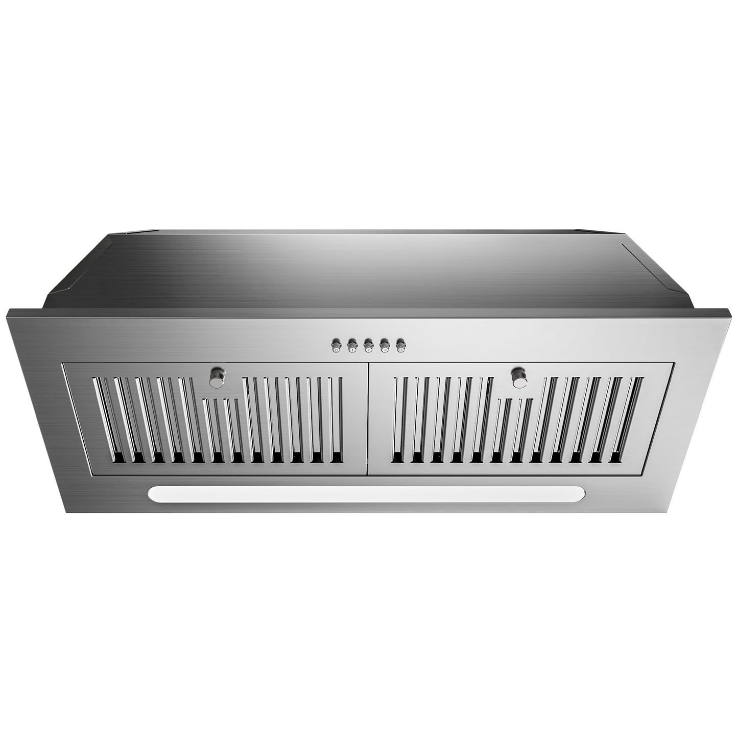 FIREGAS Range Hood Insert 30 inch, 600 CFM Ducted/Ductless Convertible Kitchen Hood with LED Light, Built-in Vent Hood with 3 Speed Exhaust Fan, Baffle Filters, Stove Hood with Carbon Filters