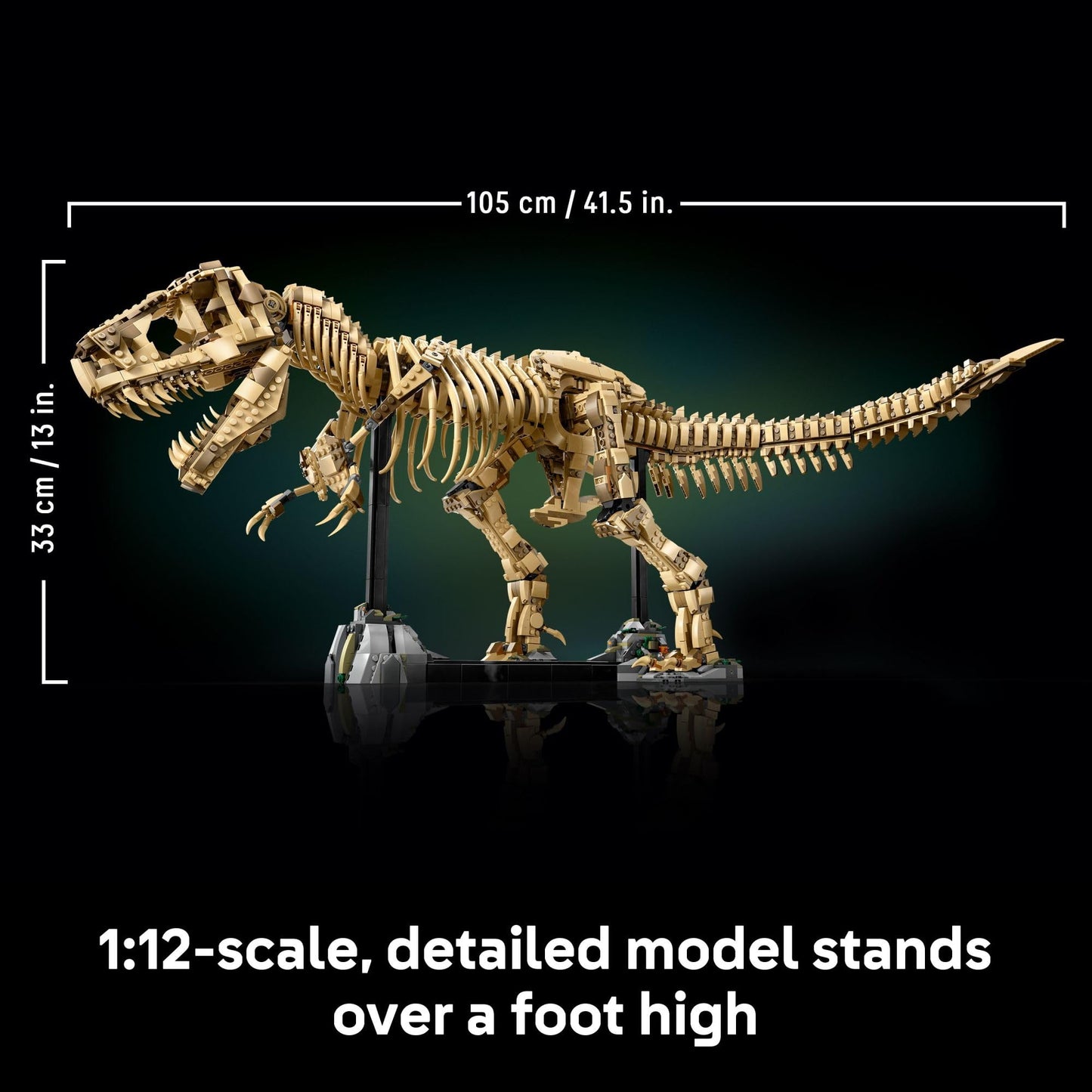 LEGO Jurassic World Dinosaur Fossils: Tyrannosaurus Rex - Building Set for Adults, Ages 18+ - Gift for Christmas - Collectible Home Decor for Bedroom, Office, or Any Room - 76968