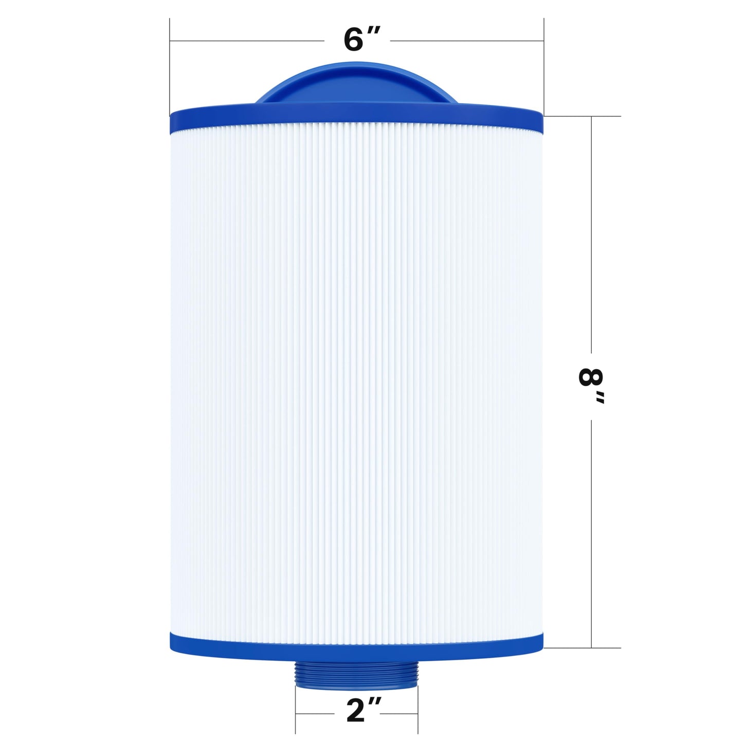 Cryspool® 06004 Filter Compatible with Artesian Spas 06-0014-12, PMA-R1/x268546 with Closed Handle(Not be Removed), 6CH-352, FC-0318, PAS40-F2M, 06-0055-12, 35 Sq. Ft Spa Filter Cartridge, 2 Pack