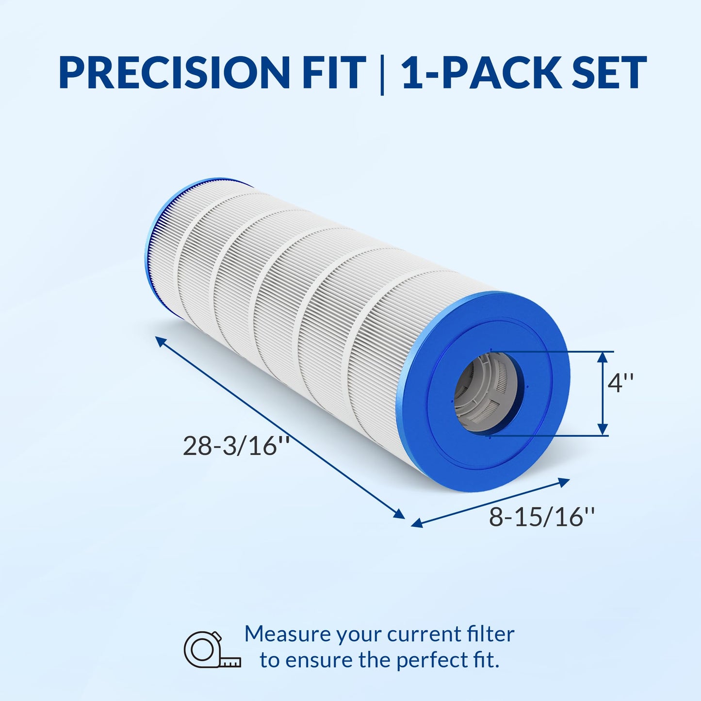 Swimara Pro Series Pool Filter Cartridge, 3oz Trilobal Fabric, Replacement for Hayward CX1750RE CX1900RE Unicel C-8417 Filbur FC-1294, Compatible with Star-Clear Plus C1750, 175 Sq. Ft.