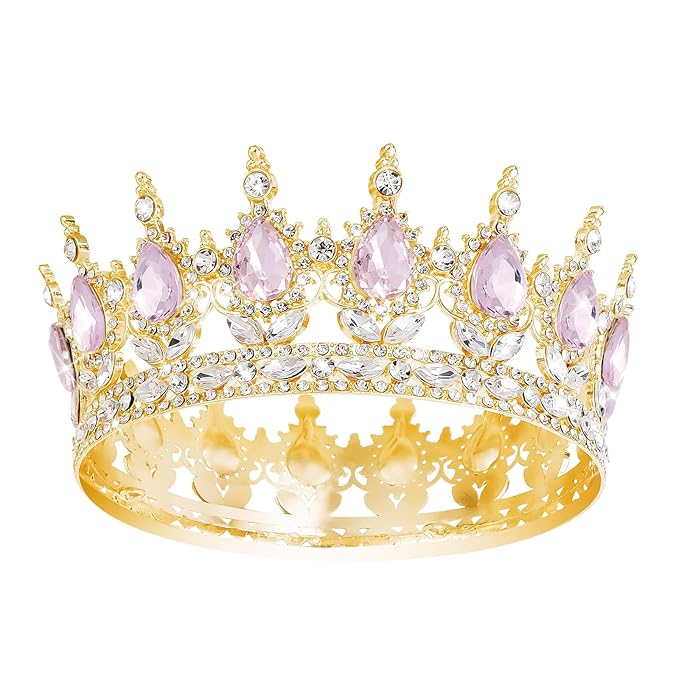 YOUlDIANZI Queen Crown Rhinestone Wedding Crowns and Tiaras for Women Costume Party Hair Accessories Princess BirthdayCrown Crystal BridalCrown