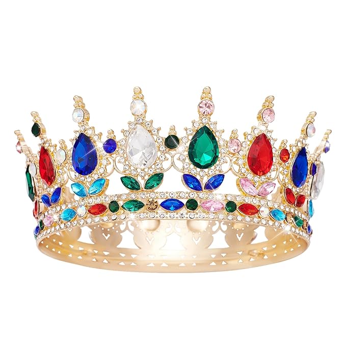 YOUlDIANZI Queen Crown Rhinestone Wedding Crowns and Tiaras for Women Costume Party Hair Accessories Princess Birthday Crown Crystal BridalCrown