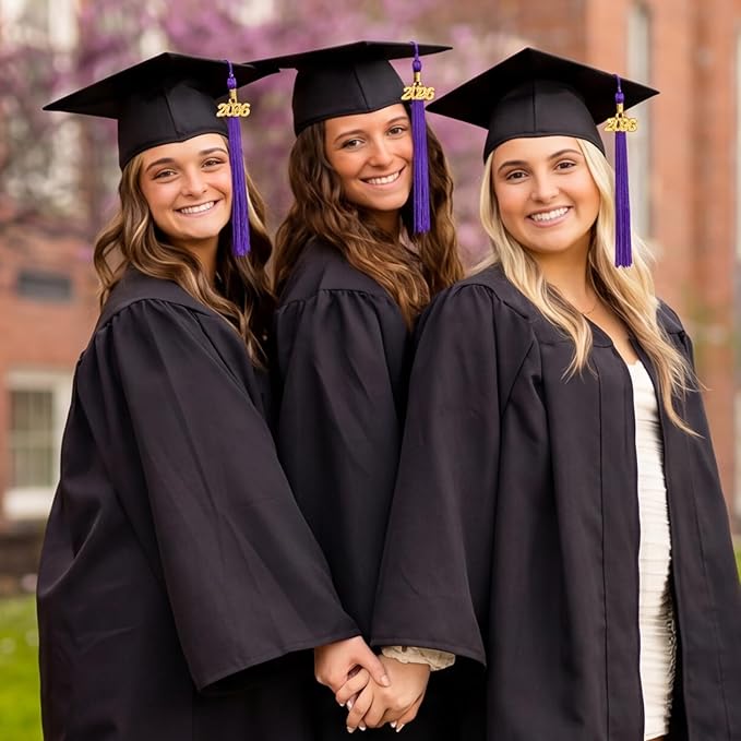 GraduationMall Single&Multiple Color Graduation Tassel with 2026 Year Charm 9"