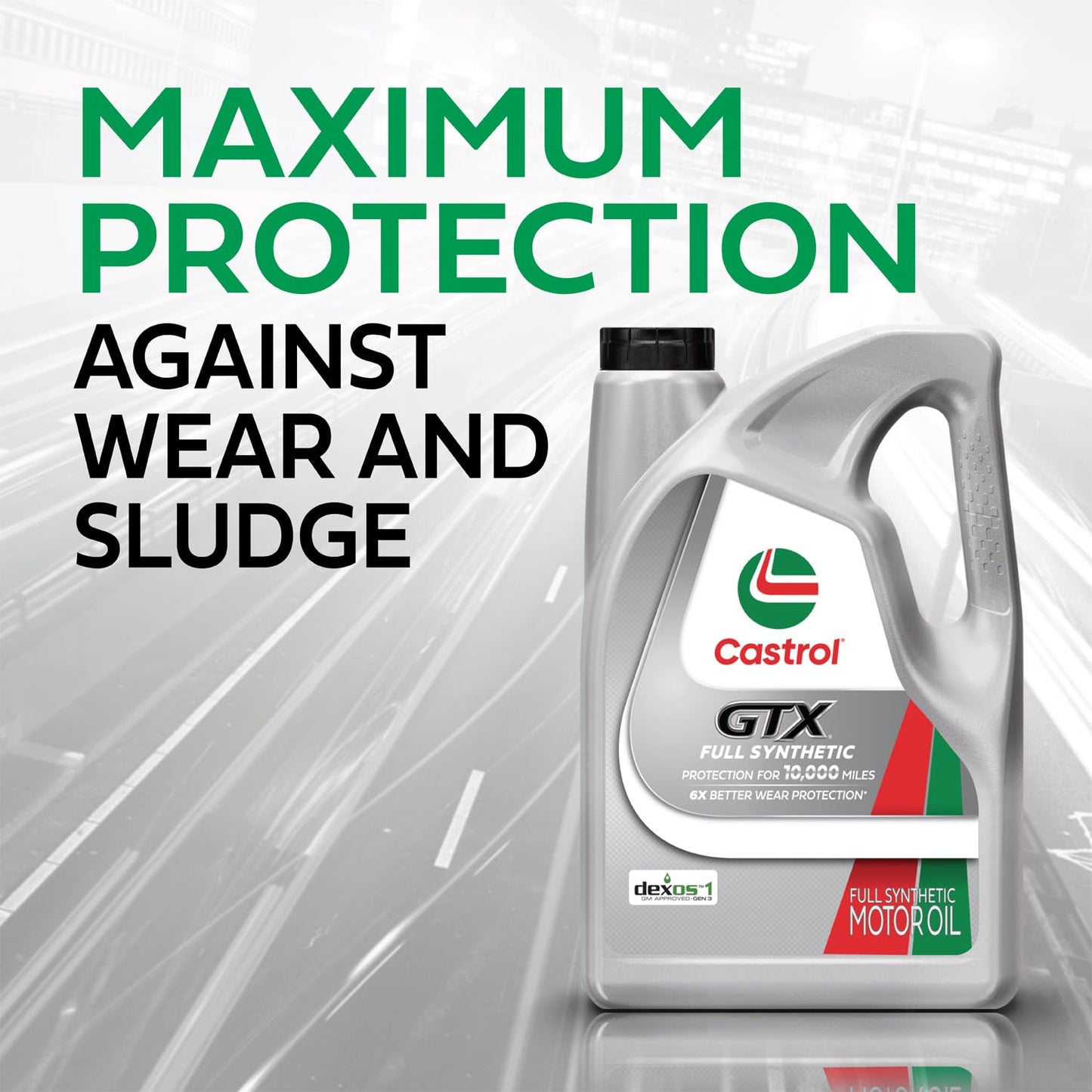 Castrol GTX Full Synthetic 5W-30 Motor Oil, 5 Quarts