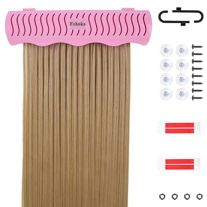 Hair Extension Holder holder for Washing,Styling, Packing and Storing,Hair Extension Holder holder for salons,bathrooms, beauty shops, cloakrooms.4 quick&easy Installation Modes With Tool.