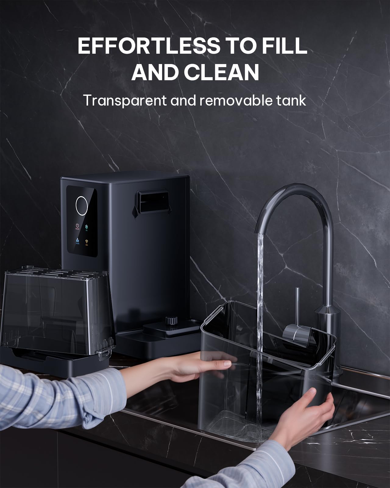 Silonn Nugget Ice Maker with App & Voice Control, 40lbs/24H, Self-Cleaning Portable Ice Machine with 3L Water Tank for Home & Kitchen