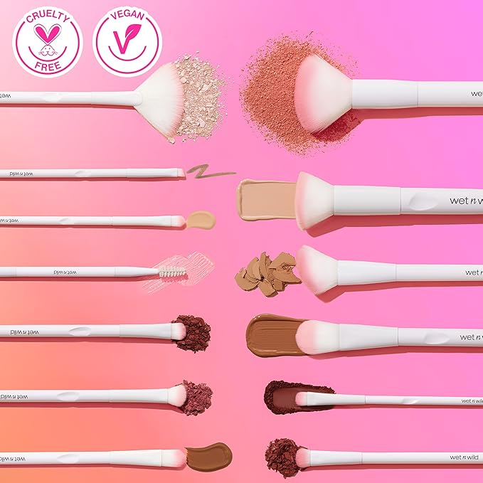 wet n wild Full Coverage Foundation Brush, Packed Bristles for All Formulas, Comfort Grip, Cruelty-Free & Vegan