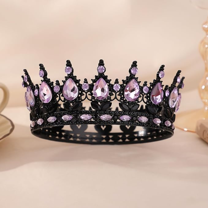 Queen Crown for Women Crystal Tiara for Women Rhinestone Wedding Headband for Bride Hair Accessories for Costume Birthday Party Prom Gifts