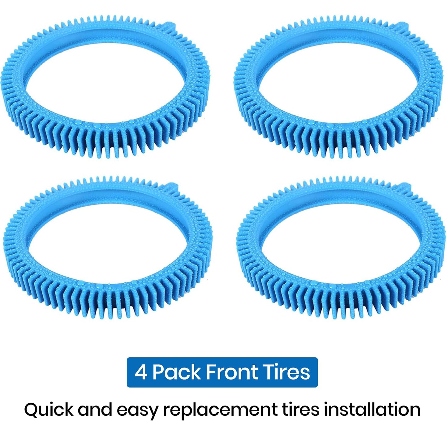 AR-PRO Replacement Tires with Super Hump | Compatible with Poolvergnuegen 896584000-143, Fits Select Poolvergnuegen/Hayward Phoenix Cleaners, 4-Pack