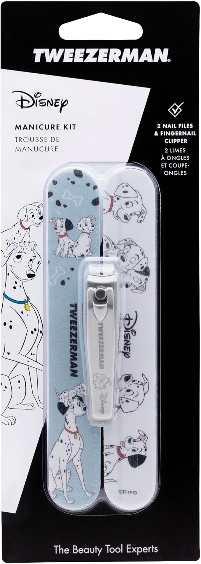 Tweezerman Disney's 101 Dalmatians Manicure Kit - Fingernail Clipper with Two Nail Files