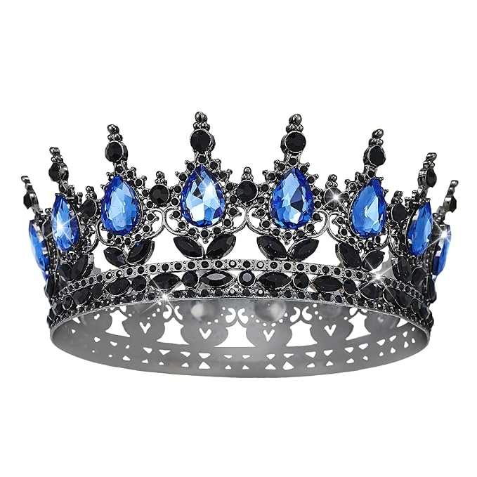 YOUlDIANZI Queen Crown Rhinestone Wedding Crowns and Tiaras for Women Costume Party Hair Accessories Princess Birthday Crown Crystal Bridal Crowns