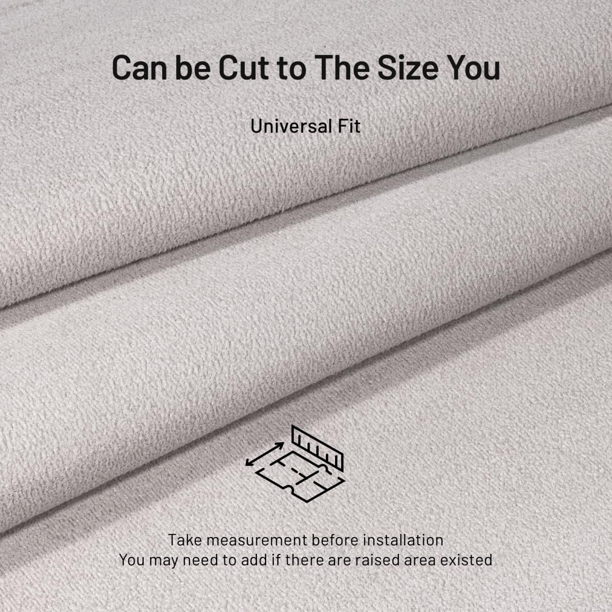 Hiksuky Suede Auto Headliner Fabric 36" L × 60" W with Foam Backing - Grey Interior Replacement Material for Car/Truck/SUV/RV Roof, Tube Packaging - Home Repair/DIY Headliner Material