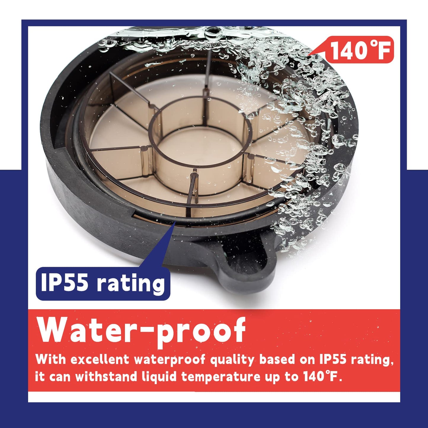 Pool Pump Lid With O-Ring gasket Compatible with Splapool Pureline Deluxe Above-Ground In-Ground Pool Pumps Replaces 47252772, AC81361, NEP2134, PO12728CR, 16578, 647252772, Pool Pump Basket Cover
