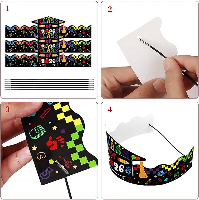 WaaHome Paper Crown Hats