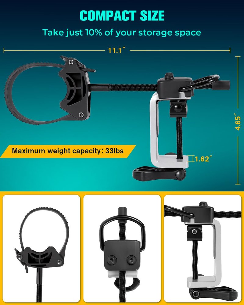 RT201 Truck Bed Bike Rack Fit for Standard Pickup Truck Bed, Max Load 33 Lbs, Bike Mount, Bike Holder, Bike Rack for Pickup Truck Bed 5-Year Fr-ee Replacement