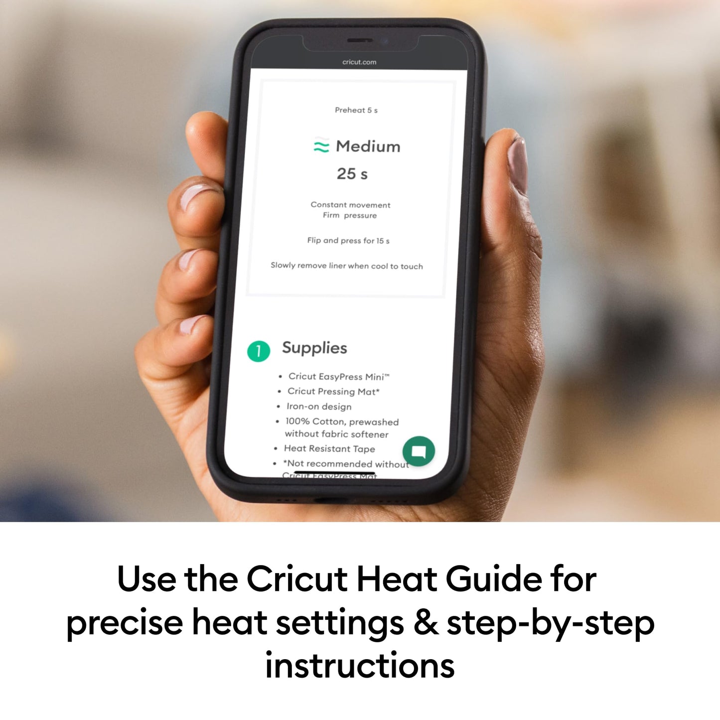 Cricut EasyPress Mini Heat Press - for Pressing Small Objects Like Shoes, Stuffed Animals, Hats & More - 3 Heat Settings & Precision Tip - Ceramic-Coated Heat Plate - Compact & Lightweight - Zen Blue