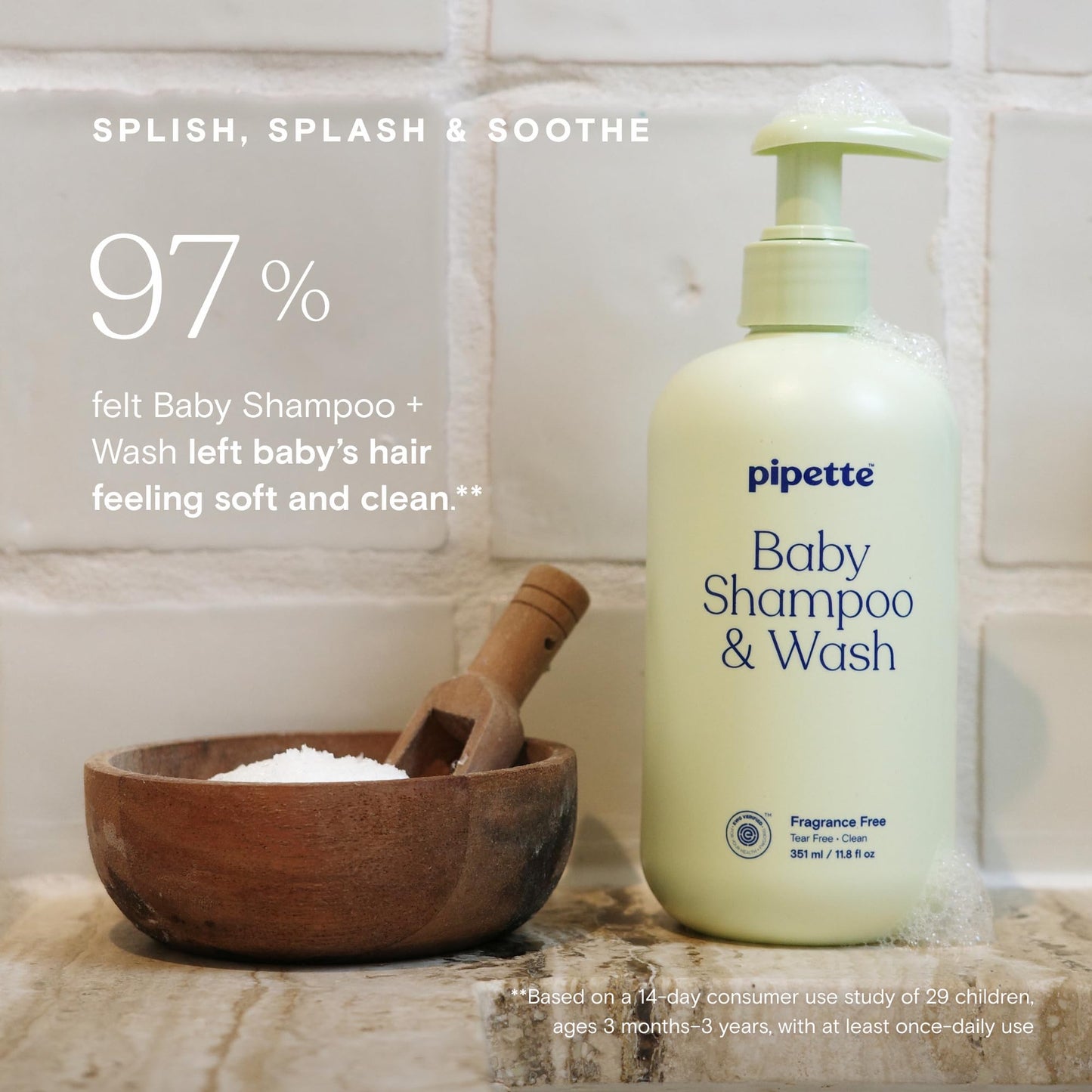 Pipette Fragrance Free Wash and Lotion Duo, Pack of 2, Fragrance Free Baby Shampoo and Body Wash, Unscented Lotion for Newborns, Sensitive Skin, and Kids, Tear-Free Bath Time, Hypoallergenic