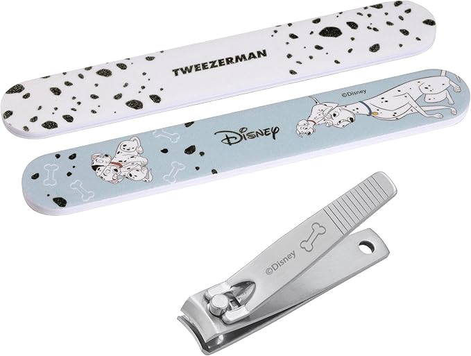 Tweezerman Disney's 101 Dalmatians Manicure Kit - Fingernail Clipper with Two Nail Files