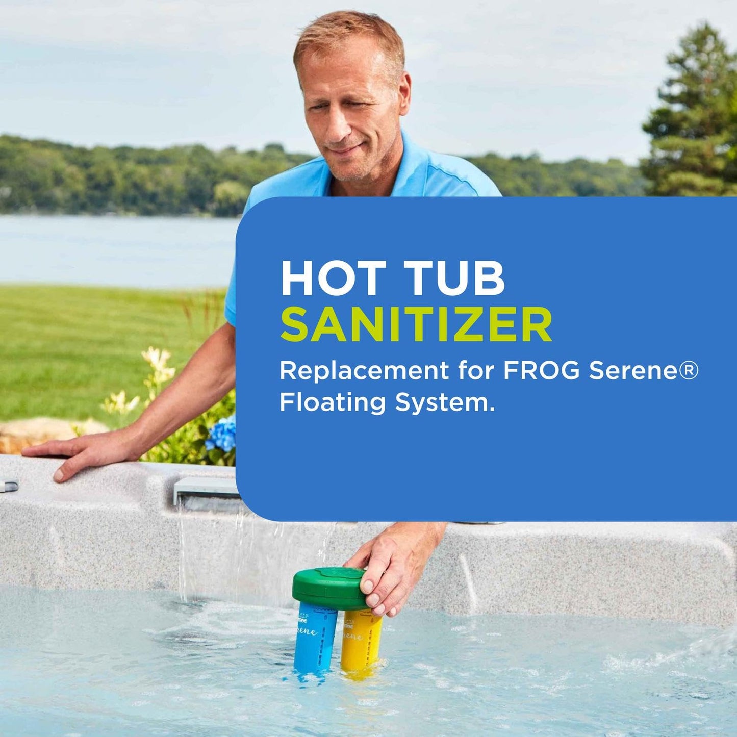 FROG Serene Replacement Mineral and Bromine Cartridge Kit for use with Hot Tub FROG Serene Floating Sanitizing System - Prefilled for Quick & Easy Hot Tub Maintenance - 3 Month Bundle
