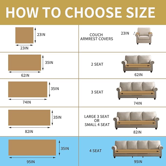 HAOMAIJIA Waterproof Couch Cover for Dogs Washable,Faux Fur Pet Couch Covers for Sofa,Soft Dog Bed Cover Non-Slip Couch Covers for 3 Cushion Couch Sofa Pet Friendly (Off White, 35" x 95" 1 Pack)