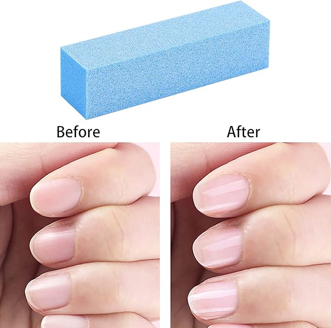 20 Pack Nail Buffers Blocks Sanding Buffing Nail Files Pedicure Manicure Tool 60/100 Grit (Blue)