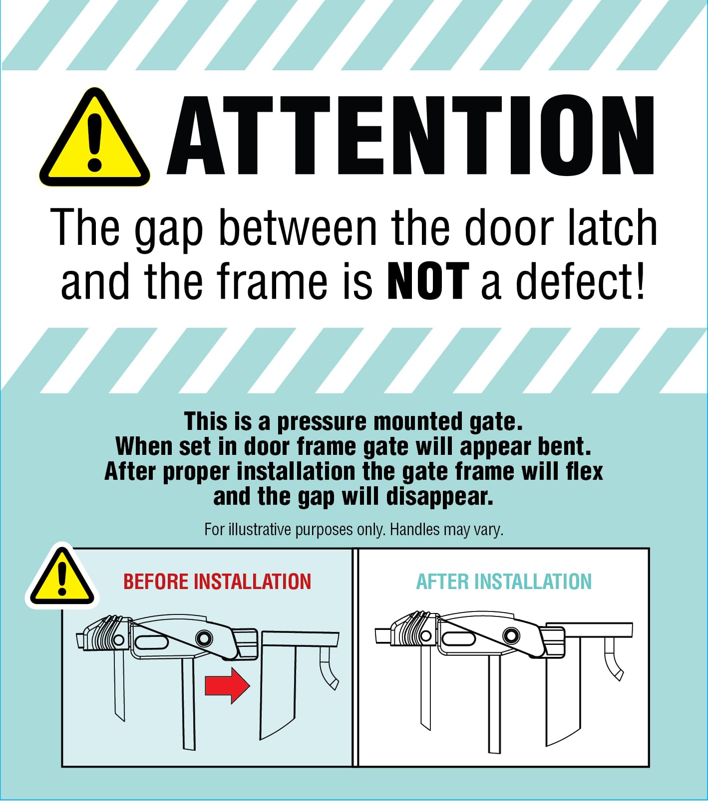 Regalo Safety 29-49" Easy Step Extra Wide Baby Gate for Doorways & Bottom of Stairs, Pressure Mounted Safety Gate with Door for Babies, Toddlers & Pets, White