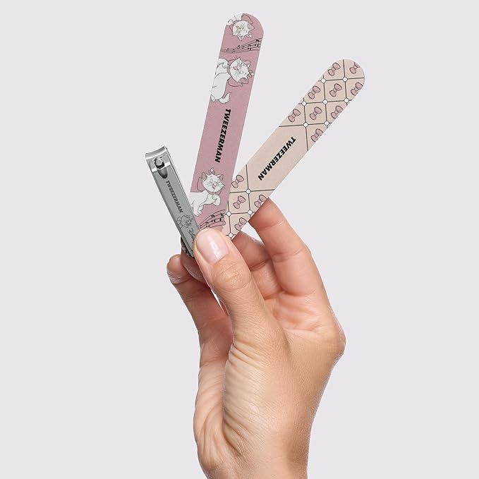 Tweezerman Disney's The Aristocats Manicure Kit - Fingernail Clipper with Two Nail Files