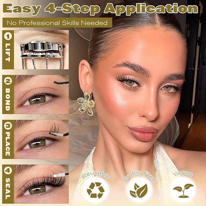 ALICE Natural Short Lash Clusters Wispy 8-12mm Cluster Eyelash Extensions Spiky Individual Lashes C-Curly Lash Extensions Thin Band Eyelash Clusters with Spikes
