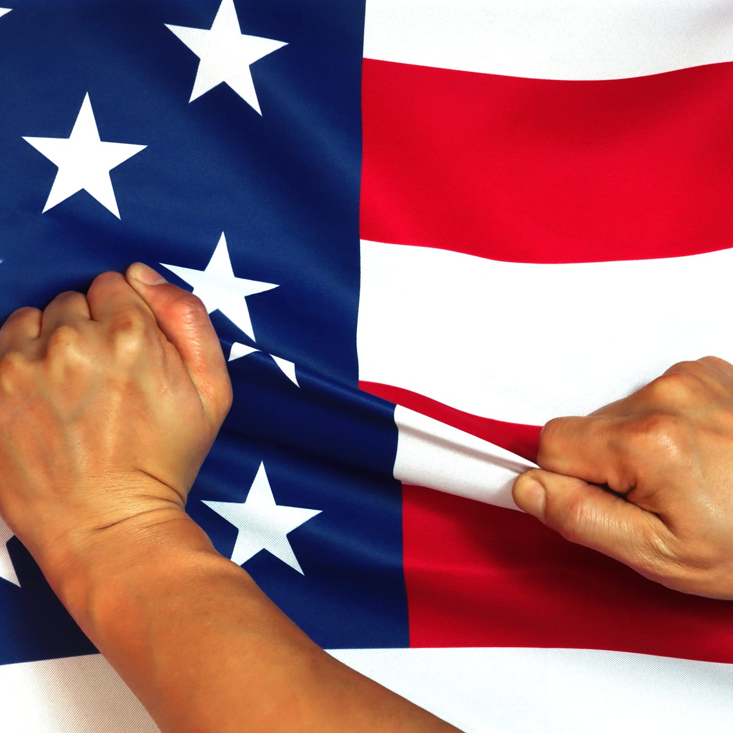 Anley Rip-Proof Double Sided 3-Ply American National Flag 36x60 IN- Vivid Color, Canvas Header and Wrinkle Resistant - The Strongest, Longest Lasting The US National Flags 36 x 60 IN