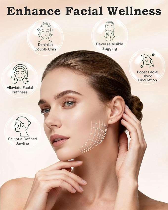 Lymphatic Contour Face Brush, Lymphatic Drainage Massager with Ergonomic Design, Lymphatic Face Brush, Gua Sha Tool for Face Anti-Puffiness, Fatigue Relief, Skin Tightening & Jawline Sculpting (Small)