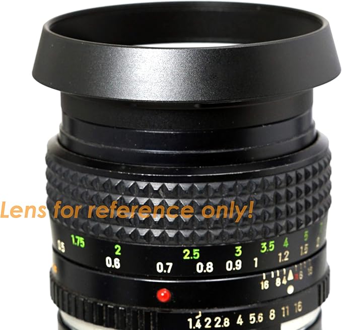 Fotasy Curved Lens Hood - Vented 39mm Screw-in Hood for Fuji, Leica, Panasonic, Olympus, Sony Lenses
