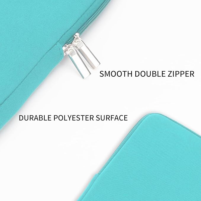 RAINYEAR 15 Inch Laptop Sleeve 15" Protective Soft Case Padded Zipper Cover Carrying Computer Bag Specially Compatible with 15.4" MacBook Pro/Air A3448 A3241 A2941 A3114 A1938 A1707 A1990 (Blue)