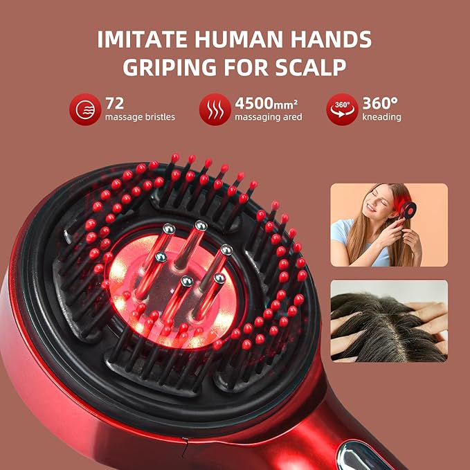 Hair Oil Applicator Scalp Massager Hair Growth Oil Massager for Scalp Growth Wand 3 in 1，Ideal Gift Choice for Women Men Family Friends