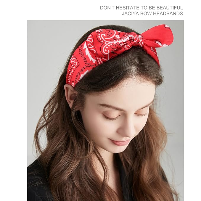 Jaciya Bandanas for Women Hair Bands for Women's Hair Head Bands No Slip Fashion for Women Hair Bands for Girls Diademas Para Mujer De Moda