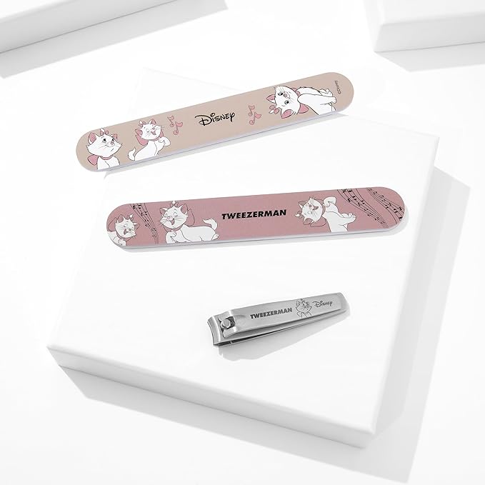 Tweezerman Disney's The Aristocats Manicure Kit - Fingernail Clipper with Two Nail Files