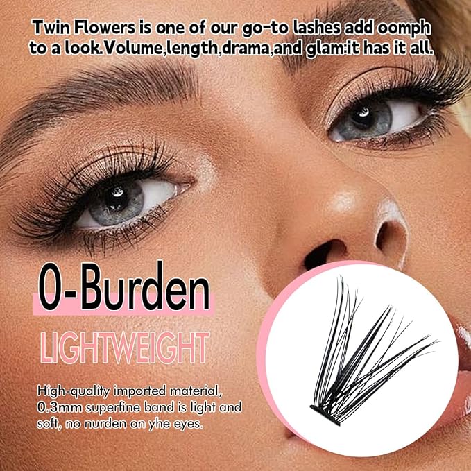 Azenlo Azenlo Natural Lash Clusters Kit Wispy Eyelash Clusters 120 pcs Cluster Eyelash Extensions C Curl Individual Lashes 10-16 mm Mix Length Natural Look (40D KIT 120 Pcs)